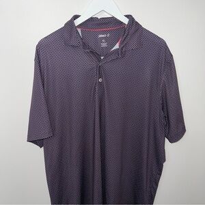 SOLD Johnnie O Polo Navy Blue Pink Size XL Golf Shirt Preppy Tennis Prep